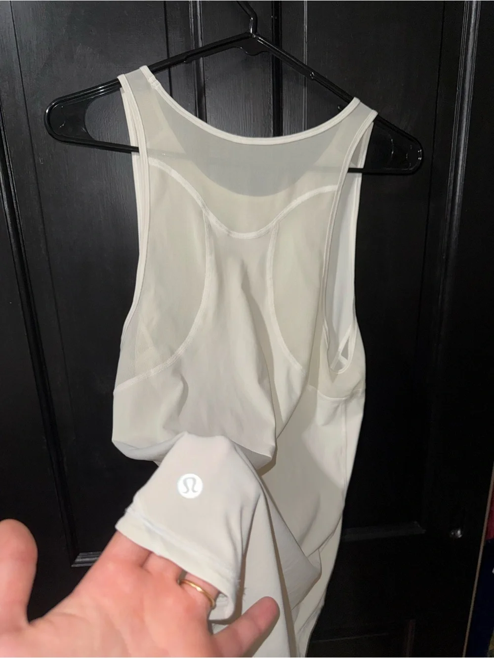 lululemon athletica White Mesh-Back Athletic Tank